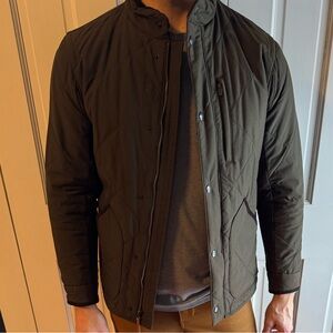 J. Crew Men's Dark Green Quilted Field Jacket